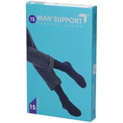 Gloria Med Man Support 15  - Gambaletto a Compressione Graduata (15 -18 mmhg) Taglia 4 Blu