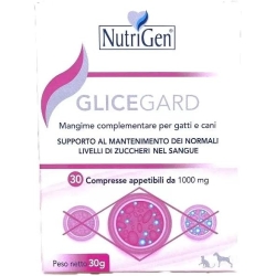 Glicegard - Mangime complementare per cani e gatti per il metabolismo dei carboidrati 30 compresse