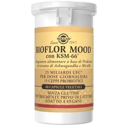 Solgar Bioflor Mood 60 Capsule - Integratore per l'equilibrio della flora intestinale e il benessere mentale