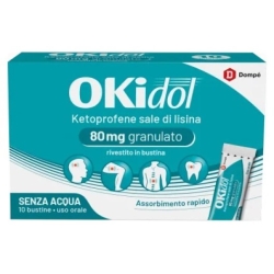 Okidol 80 mg Granulato - Antinfiammatorio e Antidolorifico 10 bustine Orosolubili