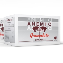Anemic Granulato Cavalli - Integratore per cavalli sportivi fattrici e puledri 40 bustine da 25 g