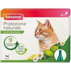Spot On Scudo - Protezione Naturale Antiparassitario per Gatto Adulto 3 fiale