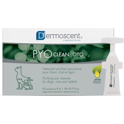 Pyoclean Oto - Detergente Auricolare Purificante per Cani e Gatti 10 Monodose da 5 ml
