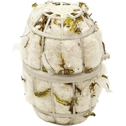 FPI 4464 Palla Nido - Sfera in Cotone e Muschio per Nido Uccelli da 7 cm