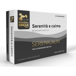 Serenicalm Serenità e calma - Alimento complementare per cani e gatti 30 compresse