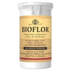 Solgar Bioflor Integratore Probiotico per L' Equilibrio della Flora Batterica Intestinale 30 Capsule