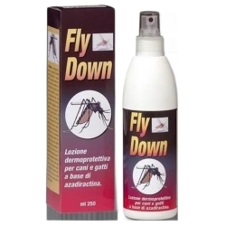 Fly Down - Lozione Dermoprotettiva Antiparassitaria per Cani e Gatti 250 ml