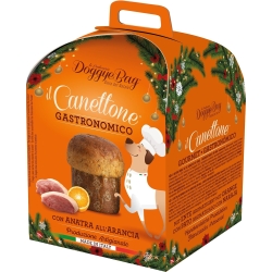 Il canettone gastronomico - Panettone per cani con anatra all'arancia 125 gr
