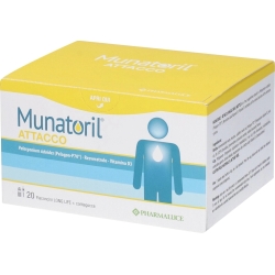 Munatoril Attacco 20 Flaconcini + Contagocce - Integratore Per Il Sistema Immunitario