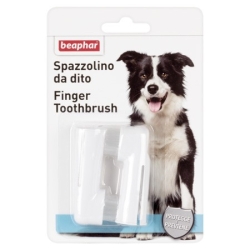 Spazzolino da Dito Per Igiene Orale di Cani e Gatti con Setole Morbide