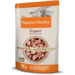 Original Cat Paté No Grain Pollo e Oca - Alimento completo per gatti adulti 70 gr