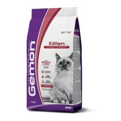 Gemon per gatti Kitten Manzo e Riso - Alimento completo per gattini 2 Kg