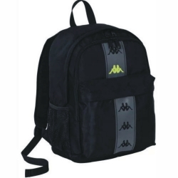 Zaino scuola doppio scomparto Nero - Fluo