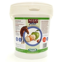 Aglio plus fette Mela - Mangime complementare per cavalli contro la vermosi 1 Kg