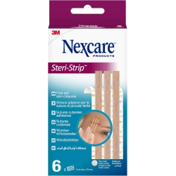 Nexcare Steri-Strip, color pelle - Confezione da 6 Strip 6 mm x 75 mm