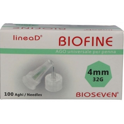 Linea D Biofine - 100 Aghi per Penna Insulina g32 4mm