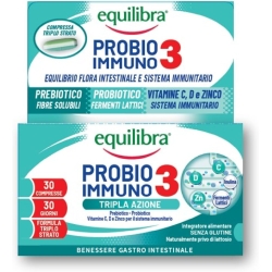 Equilibra Probio 3 Immuno 30 Compresse - Integratore per le difese immunitarie e la flora intestinale