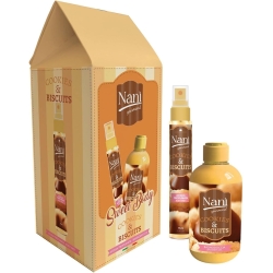 Cofanetto Cookies & Biscuits - Acqua Corpo Profumata 75 ml + Bagnodoccia 300 ml