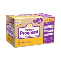 PAMPERS Progressi - 112 Pannolini Taglia 2 Mini (3-6 kg)