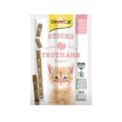 Gimcat Kitten Sticks Tacchino e Calcio - 3 Snack per gattini