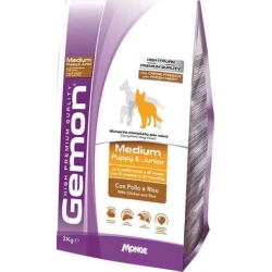 Gemon Medium Puppy e Junior Pollo e Riso - Alimento per cani adulti di taglia piccola 3 Kg
