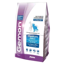 Gemon Medium Adult All Breeds Adult Tonno e Riso - Alimento per cani adulti di taglia media 3 Kg