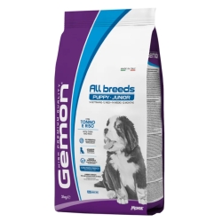 Gemon All breeds Puppy-Junior Tonno e Riso - Alimento completo per cani cuccioli di tutte le taglie 3 kg