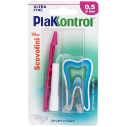 Scovolini Interdentali A Manico Intercambiabile ULTRA FINE  0,5 Mm 10 Pezzi