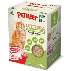 Lettiera Vegetale - Neutra Agglomerante Antiodore Compostabile per Gatto 12 lt