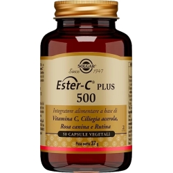 Solgar Ester C Plus 500 - Integratore Immunostimolante 50 Capsule