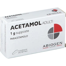 Acetamol Adulti - Analgesico Antipiretico 10 Supposte 1 gr (Confezione Danneggiata)