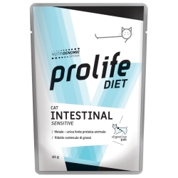 Prolife Diet Cat Intestinal Sensitive Maiale - Alimento completo per gatti con sensibilità intestinale 85 gr