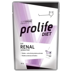 Prolife Diet Cat Renal Sensitive Maiale - Alimento completo per gatti con insufficienza renale 85 gr