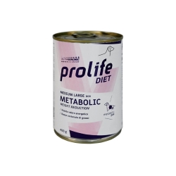 Prolife Diet Medium Large Dog Metabolic Pollo - Alimento completo dietetico per riduzione peso 400 gr