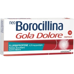 NeoBorocilina Gola Dolore 16 pastiglie - Per irritazioni e infiammazioni cavo orofaringeo