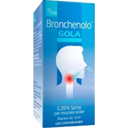 Bronchenolo Gola - Spray antinfiammatorio per mal di gola 15 ml