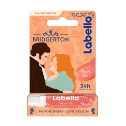 LABELLO Bridgerton Peach TeaShine - Balsamo Labbra Idratante 24h con Oli Naturali 5,5 ml