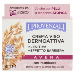I Provenzali Crema Viso Dermoattiva Lenitiva Effetto Barriera per Pelle Sensibile 50 ml