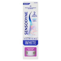 Clinical White - Dentifricio Sbiancante per Denti Sensibili e Protezione Macchie 75 ml