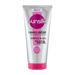 SUNSILK Scintille Di Luce 1 Minute Wow! - Trattamento Intensivo Riparatore per Capelli Spenti e Danneggiati 180 ml
