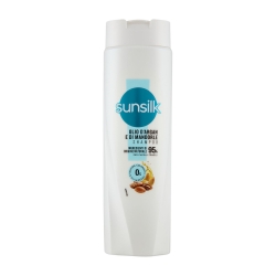 SUNSILK Olio d'Argan e di Mandorle Shampoo per Capelli Fragili, Anti-Rottura e Naturale Brillantezza 250 ml