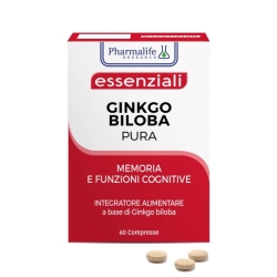 Ginkgo Biloba Pura 60 Compresse - Integratore per la memoria, le funzioni cognitive e il microcircolo