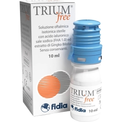 Trium free 10 ml collirio con acido ialuronico e ginkgo biloba