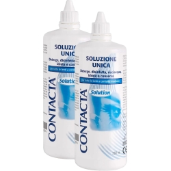 Contacta 2 flaconi da 360 ml - Soluzione per lenti a contatto