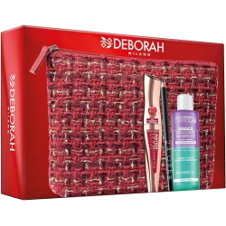 Kit Sguardo Perfetto - Mascara Instant Maxi Volume + Matita Occhi 24Ore Black + Struccante Bifasico + Pochette