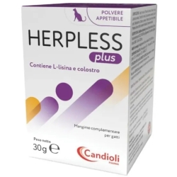 Herpless Plus Polvere - Mangime Complementare Per Gatti 30 G (Confezione Danneggiata)