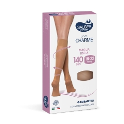 Sauber Charme - Gambaletto 140 Den (18-22 mmHg) - Taglia 2 Nero (Confezione Danneggiata)