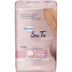 Serenity Sei Tu Discreet - 12 Mutandine Assorbenti Per Incontinenza Taglia L