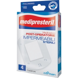 Medipresteril Medicazioni Post-Operatorie Impermeabili Sterili - 4 Garze Da 7,5 x 10 cm