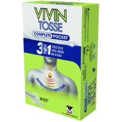 Vivin Tosse Complete Pocket - Sciroppo Per Tosse Secca, Grassa E Gola Irritata 14 Bustine